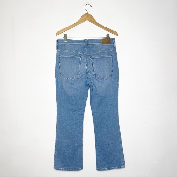 Madewell Kick Out Crop Jeans Boot Cut Denim light Blue Size 30 - Picture 7 of 8